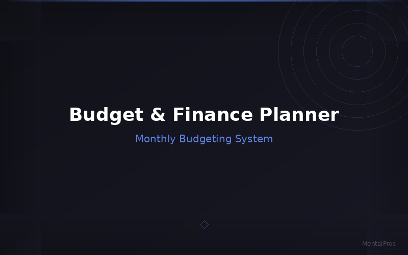 Personal Budget & Finance Planner