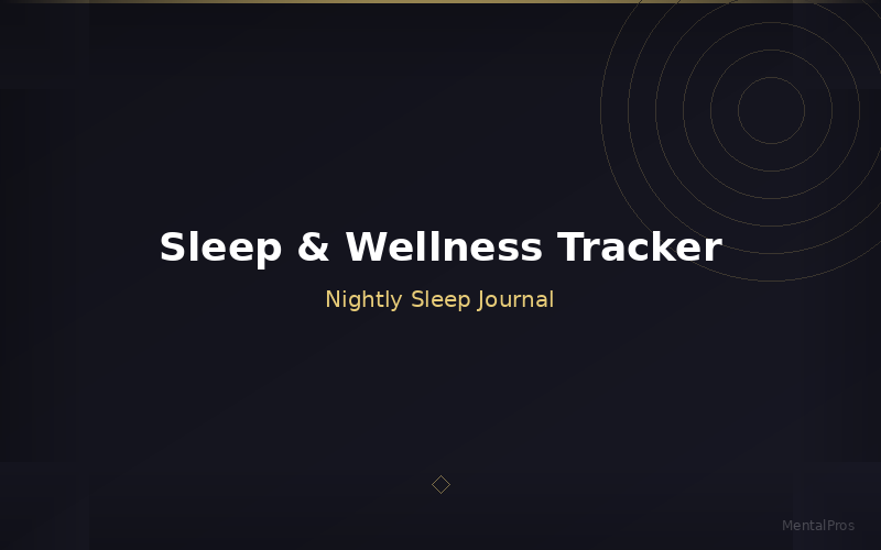 Sleep & Wellness Tracker